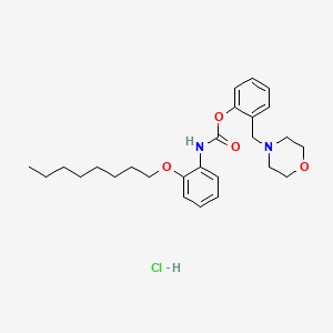 Carbamic acid, (2-(octyloxy)phenyl)-, 2-(4-morpholinylmethyl)phenyl ester, monohydrochloride