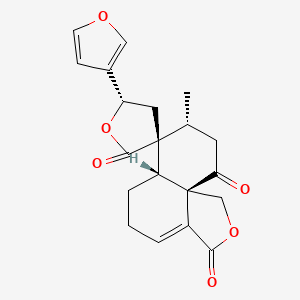 molecular formula C20H20O6 B12753449 Teuscordinon CAS No. 76902-35-7