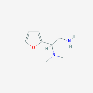 molecular formula C8H14N2O B1275371 1-(呋喃-2-基)-N~1~,N~1~-二甲基乙烷-1,2-二胺 CAS No. 851169-48-7