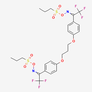 Ethanone,1,1'-(1,3-propanediylbis(oxy-4,1-phenylene))bis(2,2,2-trifluoro-,1,1'-bis(O-(propylsulfonyl)oxime)