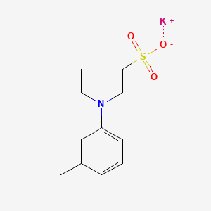 Ethanesulfonic acid, 2-(ethyl(3-methylphenyl)amino)-, potassium salt