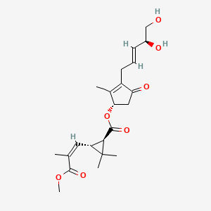 [(1S)-3-[(E,4S)-4,5-dihydroxypent-2-enyl]-2-methyl-4-oxocyclopent-2-en-1-yl] (1R,3R)-3-[(Z)-3-methoxy-2-methyl-3-oxoprop-1-enyl]-2,2-dimethylcyclopropane-1-carboxylate