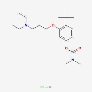 Carbamic acid, dimethyl-, 3-(3-(diethylamino)propoxy)-4-(1,1-dimethylethyl)phenyl ester, monohydrochloride