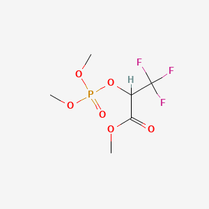 Propanoic acid, 2-((dimethoxyphosphinyl)oxy)-3,3,3-trifluoro-, methyl ester