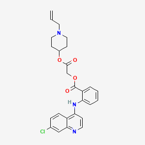 N-Allyl-4-piperidyl N-(7-chloro-4-quinolyl)anthraniloyloxyacetate