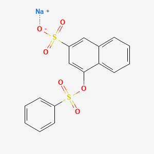 4-((Phenylsulfonyl)oxy)-2-naphthalenesulfonic acid, sodium salt