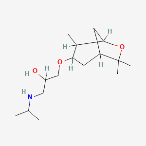 1-((1-Methylethyl)amino)-3-((4,7,7-trimethyl-6-oxabicyclo(3.2.1)oct-3-yl)oxy)-2-propanol