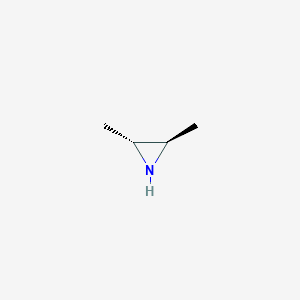 molecular formula C4H9N B12753983 trans-2,3-Dimethylaziridine CAS No. 930-20-1