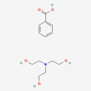 molecular formula C13H21NO5 B12754019 Triethanolamine benzoate CAS No. 13090-86-3