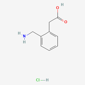 molecular formula C9H12ClNO2 B1275427 2-(氨甲基)苯乙酸盐酸盐 CAS No. 52067-92-2