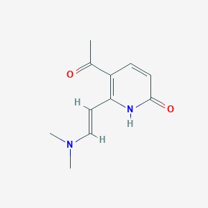 molecular formula C11H14N2O2 B1275438 5-acetyl-6-[2-(dimethylamino)vinyl]-2(1H)-pyridinone 