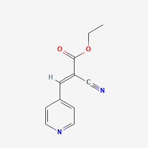 molecular formula C11H10N2O2 B1275440 Ethyl 2-cyano-3-(4-pyridinyl)acrylate CAS No. 2286-31-9