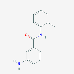 molecular formula C14H14N2O B1275442 3-amino-N-(2-methylphenyl)benzamide CAS No. 14315-20-9