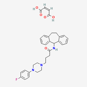 5-(4-(4-(4-Fluorophenyl)-1-piperazinyl)butyrylamino)-5H-dibenzo(a,d)cycloheptene maleate