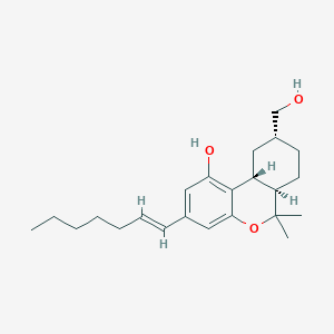 6H-Dibenzo(b,d)pyran-9-methanol, 3-(1-heptenyl)-6a,7,8,9,10,10a-hexahydro-1-hydroxy-6,6-dimethyl-, (6ar-(3(E),6aalpha,9alpha,10abeta))-