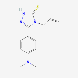 molecular formula C13H16N4S B1275450 4-烯丙基-5-[4-(二甲基氨基)苯基]-4H-1,2,4-三唑-3-硫醇 CAS No. 724749-10-4
