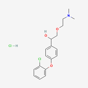 4-(2-Chlorophenoxy)-alpha-((2-(dimethylamino)ethoxy)methyl)benzenemethanol hydrochloride