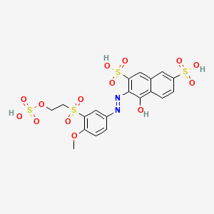 2,7-Naphthalenedisulfonic acid, 4-hydroxy-3-[[4-methoxy-3-[[2-(sulfooxy)ethyl]sulfonyl]phenyl]azo]-