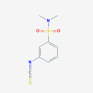 molecular formula C9H10N2O2S2 B1275466 3-Isothiocyanato-N,N-dimethyl-benzenesulfonamide CAS No. 379255-08-0