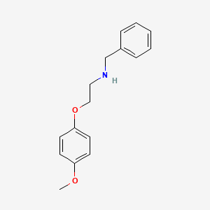 molecular formula C16H19NO2 B1275471 N-benzyl-2-(4-methoxyphenoxy)ethanamine CAS No. 55247-60-4