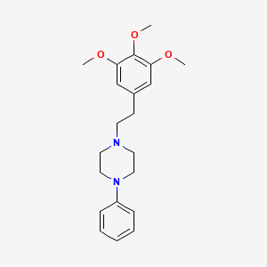 Piperazine, 1-phenyl-4-(2-(3,4,5-trimethoxyphenyl)ethyl)-