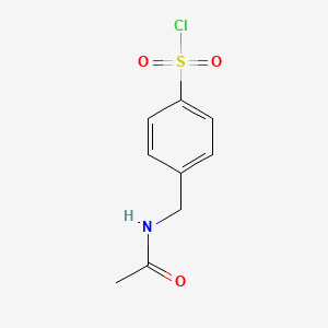 molecular formula C9H10ClNO3S B1275481 4-(乙酰胺甲基)苯-1-磺酰氯 CAS No. 28073-51-0