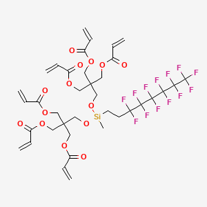 2-((((3-(Acryloyloxy)-2,2-bis((acryloyloxy)methyl)propoxy)methyl(3,3,4,4,5,5,6,6,7,7,8,8,8-tridecafluorooctyl)silyl)oxy)methyl)-2-((acryloyloxy)methyl)propane-1,3-diyl diacrylate