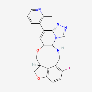 (15S)-21-fluoro-10-(2-methylpyridin-3-yl)-13,17-dioxa-3,5,7,8-tetrazapentacyclo[13.6.1.04,12.05,9.018,22]docosa-1(21),4(12),6,8,10,18(22),19-heptaene