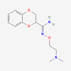 N-(2-(Dimethylamino)ethoxy)-2,3-dihydro-1,4-benzodioxin-2-carboximidamide monohydrochloride