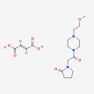 (E)-but-2-enedioic acid;1-[2-[4-(2-methoxyethyl)piperazin-1-yl]-2-oxoethyl]pyrrolidin-2-one