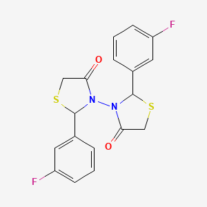 dl-2,2'-Bis(m-fluorophenyl)(3,3'-bithiazolidine)-4,4'-dione