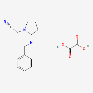 1-Cyanomethyl-2-benzyliminopyrrolidine ethanedioate