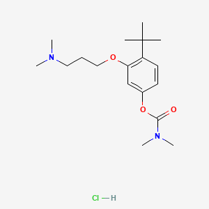 Carbamic acid, dimethyl-, 3-(3-(dimethylamino)propoxy)-4-(1,1-dimethylethyl)phenyl ester, monohydrochloride