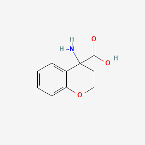 molecular formula C10H11NO3 B1275508 4-amino-3,4-dihydro-2H-1-benzopyran-4-carboxylic acid CAS No. 412924-90-4