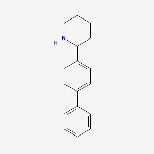 molecular formula C17H19N B1275509 2-[1,1'-Biphenyl]-4-ylpiperidine CAS No. 383128-28-7