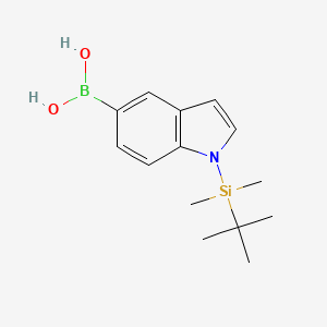 molecular formula C14H22BNO2Si B1275515 (1-(tert-Butyldimethylsilyl)-1H-indol-5-yl)boronic acid CAS No. 913835-68-4