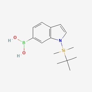 molecular formula C14H22BNO2Si B1275516 (1-(tert-Butyldimethylsilyl)-1H-indol-6-yl)boronic acid CAS No. 913835-60-6