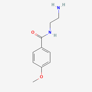 molecular formula C10H14N2O2 B1275530 N-(2-氨基乙基)-4-甲氧基苯甲酰胺 CAS No. 65136-87-0
