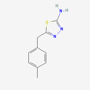 molecular formula C10H11N3S B1275536 5-(4-甲基苄基)-1,3,4-噻二唑-2-胺 CAS No. 39181-45-8