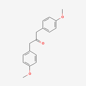 molecular formula C17H18O3 B1275549 1,3-双(4-甲氧基苯基)丙-2-酮 CAS No. 29903-09-1