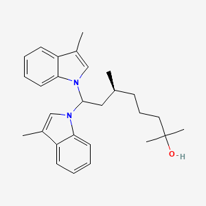 1H-Indole-1-heptanol, alpha,alpha,epsilon,3-tetramethyl-eta-(3-methyl-1H-indol-1-yl)-