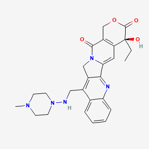 (19S)-19-ethyl-19-hydroxy-10-[[(4-methylpiperazin-1-yl)amino]methyl]-17-oxa-3,13-diazapentacyclo[11.8.0.02,11.04,9.015,20]henicosa-1(21),2,4,6,8,10,15(20)-heptaene-14,18-dione