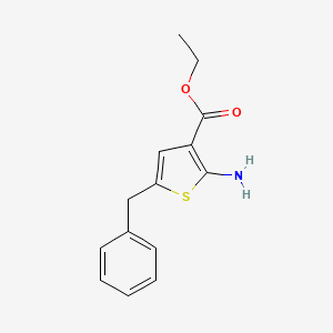 molecular formula C14H15NO2S B1275556 2-氨基-5-苄基噻吩-3-羧酸乙酯 CAS No. 216686-60-1