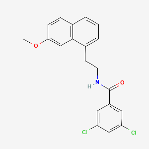 Benzamide, 3,5-dichloro-N-(2-(7-methoxy-1-naphthalenyl)ethyl)-