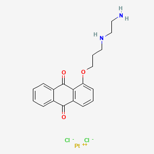 ((2-((3-(Anthraquinon-1-yloxy)propyl)amino)ethyl)amine-N,N')dichloroplatinum(II)