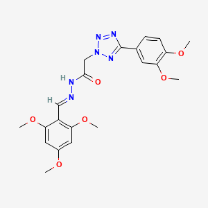 5-(3,4-Dimethoxyphenyl)tetrazole-2-acetic acid (2,4,6-trimethoxybenzylidene)hydrazide