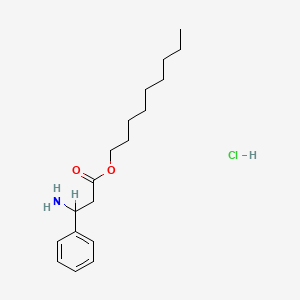 beta-Alanine, 3-phenyl-, nonyl ester, hydrochloride, DL-