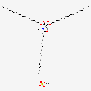 Oxazolium, 3-ethyl-2-heptadecyl-4,4-bis((heptadecyloxy)carbonyl)-4,5-dihydro-, ethyl sulfate