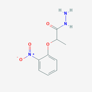 molecular formula C9H11N3O4 B1275566 2-(2-Nitrophenoxy)propanohydrazide CAS No. 203741-59-7