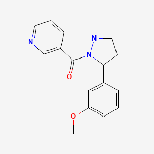 1-(3-Pyridylcarbonyl)-5-(3-methoxyphenyl)-2-pyrazoline